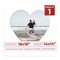 White Mat Board for 18x18 Frames - Heart Opening for 14x14 Photos